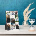 Sisters Forever Friends Collage Custom Quote Photo Plaque<br><div class="desc">Chic customisable collage photo plaque for your sister. Add 9 of your favourite sibling photos and order this unique custom gift for your sweet sister as a birthday gift of friendship. A sentimental personalised photograph keepsake that reads Sisters are Forever Friends.</div>