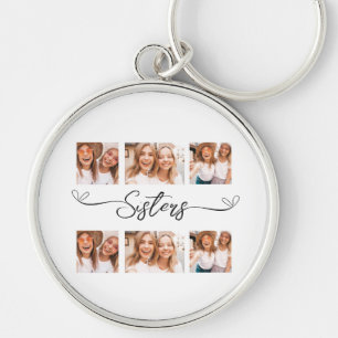 Sisters gift Photo Collage Key Ring