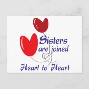 Sisters Hear to Heart Postcard