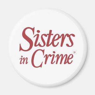 Sisters in Crime Magnet in red