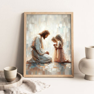 Sisters in Faith, Christian Art, Jesus and Childre Poster
