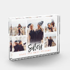 Sisters Make the Best Friends Photo Collage White