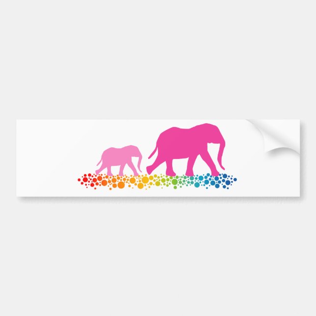 Sisters of Elephant Walking Bumper Sticker (Front)