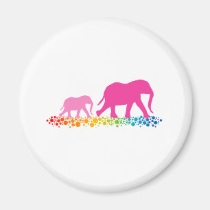 Sisters of Elephant Walking Magnet