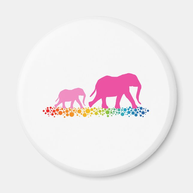 Sisters of Elephant Walking Magnet (Front)