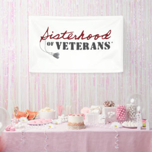 Sisters of Veterans Military Pride Design Banner
