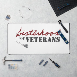 Sisters of Veterans Military Pride Design Desk Mat