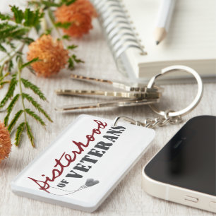 Sisters of Veterans Military Pride Design Key Ring