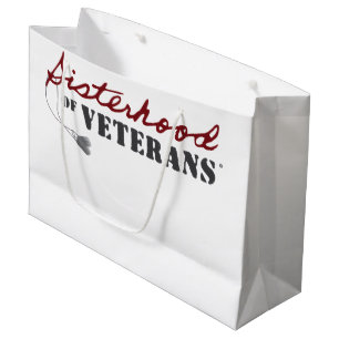 Sisters of Veterans Military Pride Design Large Gift Bag