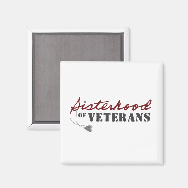 Sisters of Veterans Military Pride Design Magnet (Front/Back)