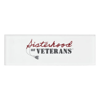 Sisters of Veterans Military Pride Design Name Tag