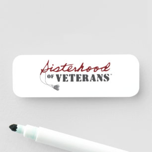 Sisters of Veterans Military Pride Design Name Tag