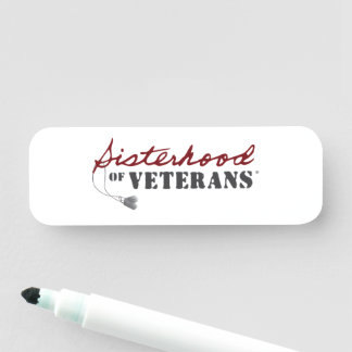 Sisters of Veterans Military Pride Design Name Tag