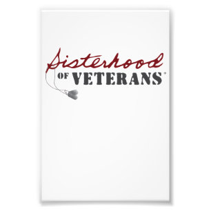 Sisters of Veterans Military Pride Design Photo Print