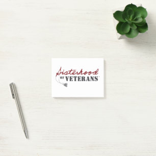 Sisters of Veterans Military Pride Design Post-it Notes