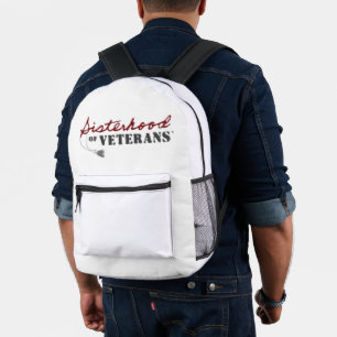 Sisters of Veterans Military Pride Design Printed Backpack