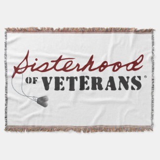 Sisters of Veterans Military Pride Design Throw Blanket