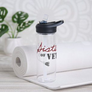Sisters of Veterans Military Pride Design Water Bottle