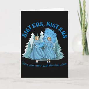 Sisters Pajamas Holiday White Christmas Movie 1954 Card