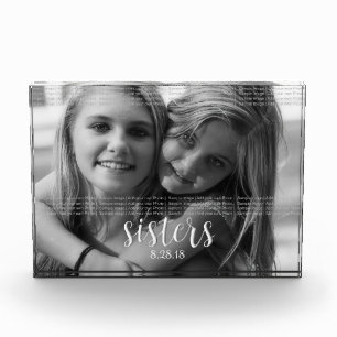Sisters Personalise It Photo Block