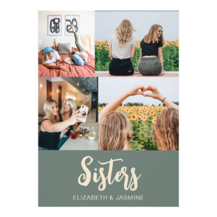 Sisters Photo Collage Gift Custom 