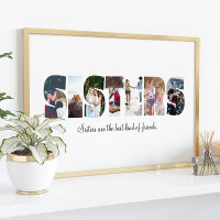 Sisters Photo Collage Poster