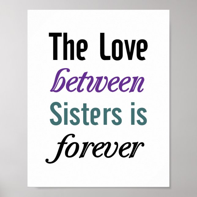 Sisters Poster (standard picture frame size) (Front)