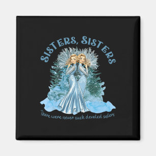 Sisters Pyjamas Holiday White Christmas Movie 1954 Magnet