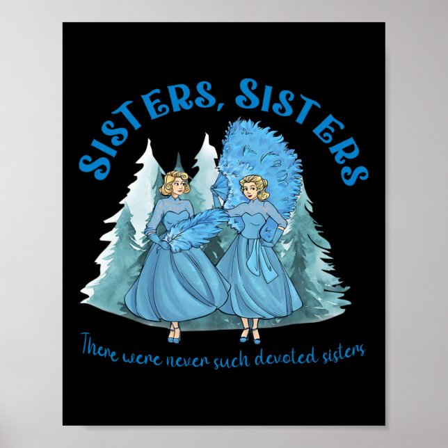 Sisters Pyjamas Holiday White Christmas Movie 1954 Poster (Front)