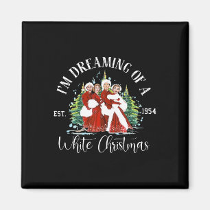 Sisters Pyjamas Holiday Xmas Snow White Christmas Magnet