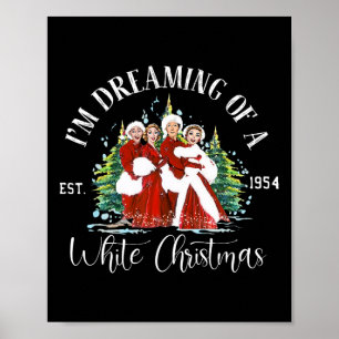 Sisters Pyjamas Holiday Xmas Snow White Christmas Poster
