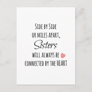 Sisters Quote Postcard