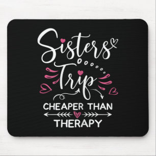 Sisters Road Trip 2022 Weekend Family Vacation Gir Mouse Pad