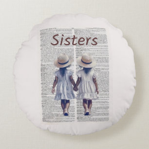 Sisters Round Cushion