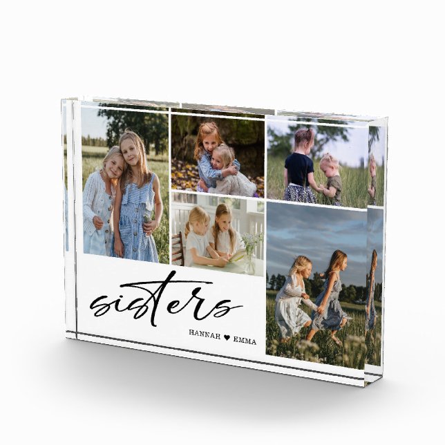 Sisters Script | Photo Collage Sisters   Block (Right)
