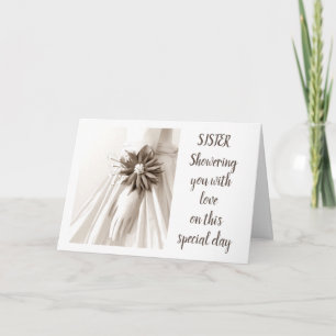 "SISTER'S SHOWER" CONGRATULATIONS INVITATION