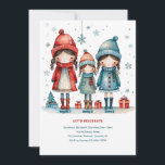 Sisters Three Christmas Birthday Invitation<br><div class="desc">A Christmas season birthday party invitation for three sisters. (Image by Pix). The card is easy to customise with your wording, font and font colour. Not exactly what you're looking for? All our products can be custom designed to meet your needs at no extra charge. Simply contact us at askcottonlamb@gmail.com....</div>