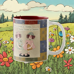Sisters Two-Tone Coffee Mug
