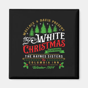 Sisters White Christmas Movie 1954 Pajamas Holiday Magnet