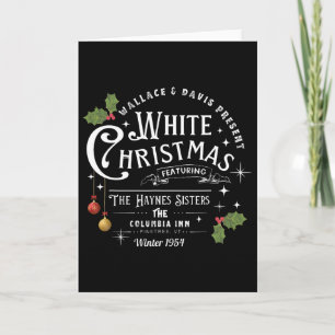 Sisters White Christmas Movie 1954 Pyjamas Holiday Card
