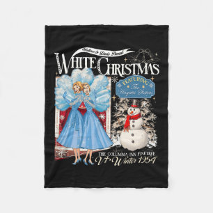 Sisters White Christmas Movie 1954 Pyjamas Holiday Fleece Blanket