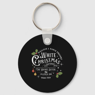 Sisters White Christmas Movie 1954 Pyjamas Holiday Key Ring