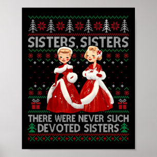 Sisters White Christmas Movie 1954 Xmas Holiday Pa Poster