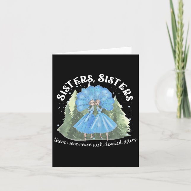 Sisters White Christmas Movie 1954 Xmas Snow Holid Card (Front)