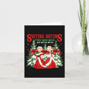 Sisters White Christmas Movie 1954 Xmas Snow Holid Card
