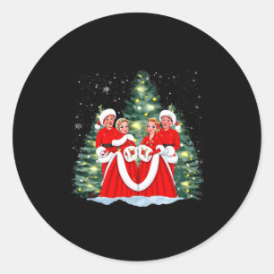 Sisters White Christmas Movie 1954 Xmas Snow Holid Classic Round Sticker