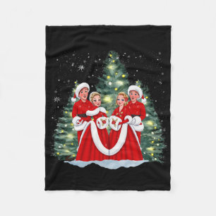 Sisters White Christmas Movie 1954 Xmas Snow Holid Fleece Blanket
