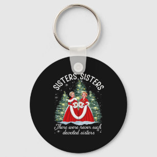 Sisters White Christmas Movie 1954 Xmas Snow Holid Key Ring