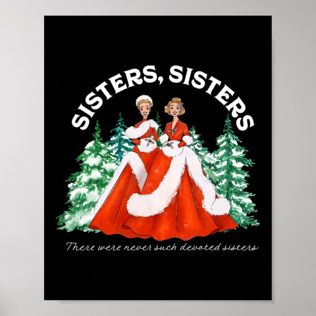 Sisters White Christmas Movie 1954 Xmas Snow Holid Poster (Front)