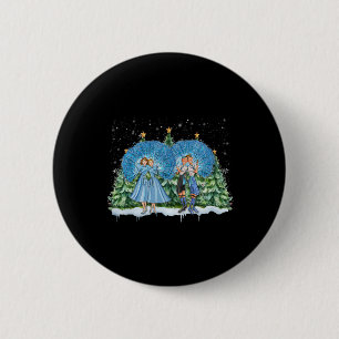 Sisters White Christmas Movie 1954 Xmas Snow Pajam 6 Cm Round Badge